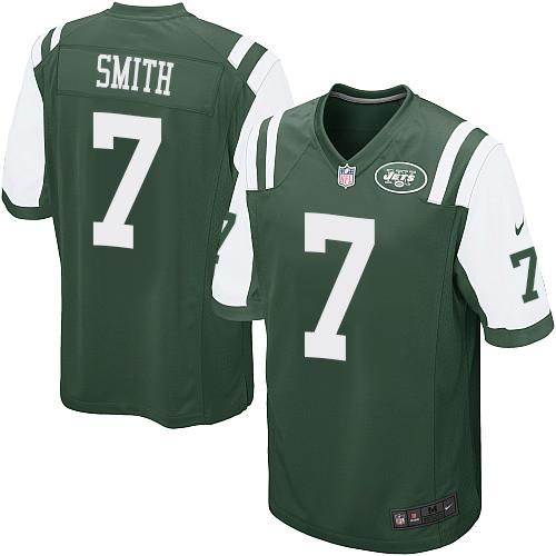 Nike New York Jets 7 Geno Smith Green Game NFL Jerseys