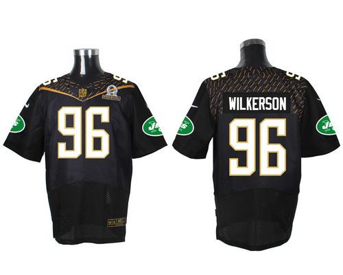 Nike New York Jets 96 Muhammad Wilkerson Black 2016 Pro Bowl NFL Elite Jersey