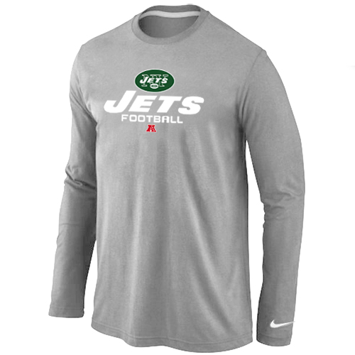 Nike New York Jets Critical Victory Long Sleeve T-Shirt Grey