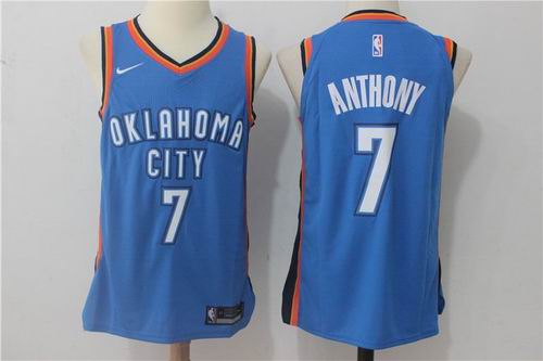 Nike New York Knicks #7 Carmelo Anthony blue Jersey