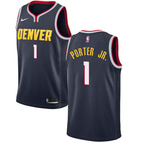Nike Nuggets #1 Michael Porter Jr. Navy NBA Swingman Icon Edition Jersey