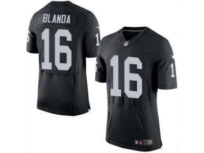 Nike Oakland Raiders #16 George Blanda Elite Black Jersey