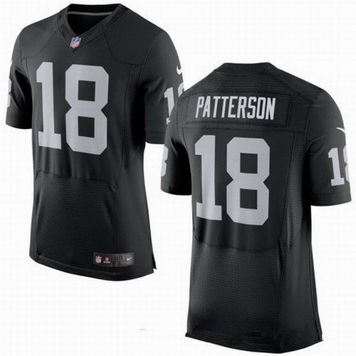 Nike Oakland Raiders #18 Cordarrelle Patterson black Elite Jersey
