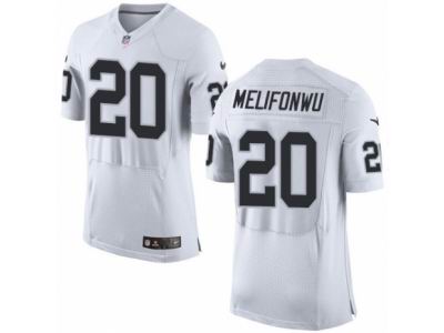 Nike Oakland Raiders #20 Obi Melifonwu Elite White NFL Jersey