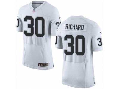Nike Oakland Raiders #30 Jalen Richard Elite White NFL Jersey