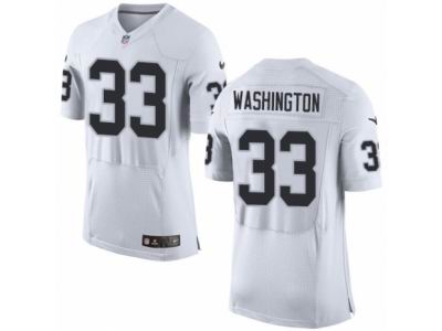 Nike Oakland Raiders #33 DeAndre Washington Elite White NFL Jersey