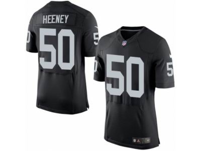 Nike Oakland Raiders #50 Ben Heeney Elite Black Jersey
