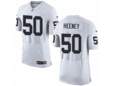 Nike Oakland Raiders #50 Ben Heeney Elite White NFL Jersey