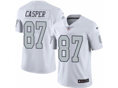 Nike Oakland Raiders #87 Dave Casper Elite White Rush Jersey
