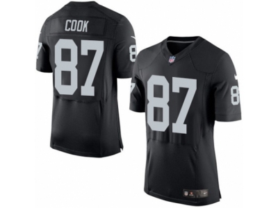 Nike Oakland Raiders #87 Jared Cook Elite Black Jersey