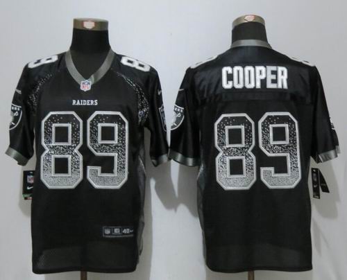 Nike Oakland Raiders #89 Amari Cooper Black Elite Drift Fashion Jersey