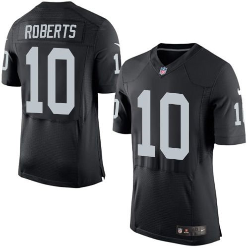 Nike Oakland Raiders 10 Seth Roberts Black Team Color NFL New Elite Jersey