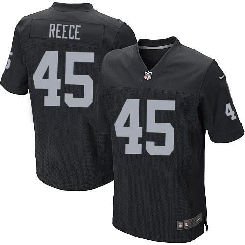 Nike Oakland Raiders 45 Marcel Reece Black Team Color NFL Elite Jersey