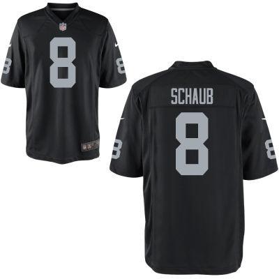 Nike Oakland Raiders 8 Matt Schaub Black Game Jerseys