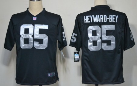 Nike Oakland Raiders 85 Darrius Heyward-Bey Black Game Jersey
