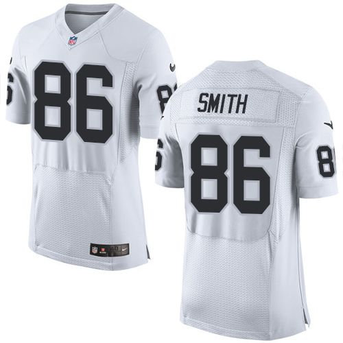 Nike Oakland Raiders 86 Lee Smith White NFL New Elite Jersey