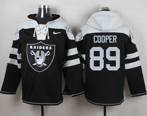 Nike Oakland Raiders 89 Amari Cooper Black Player Pullover NFL Hoodie