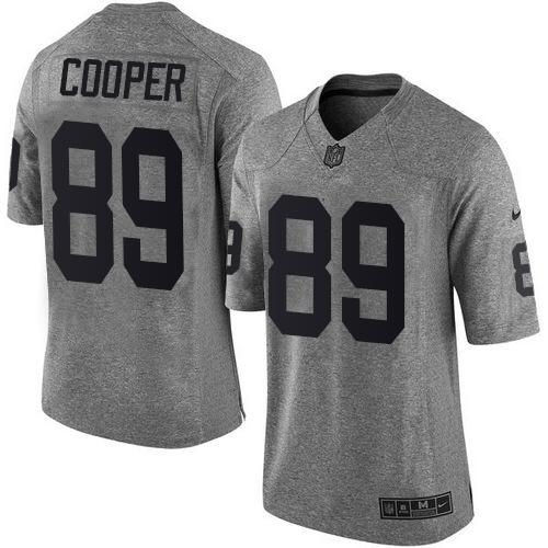 Nike Oakland Raiders 89 Amari Cooper Gray NFL Limited Gridiron Gray Jersey