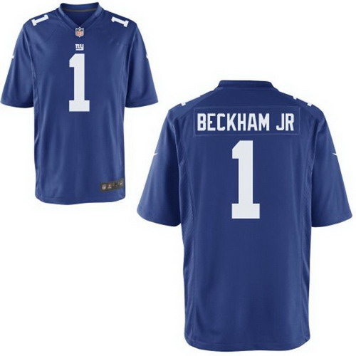 Nike Odell Beckham Jr. Royal Blue New York Giants 2014 NFL Draft #1 Pick elite Jersey