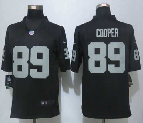 Nike Okaland Raiders 89 Amari Cooper Black Team Color NFL Game Jersey