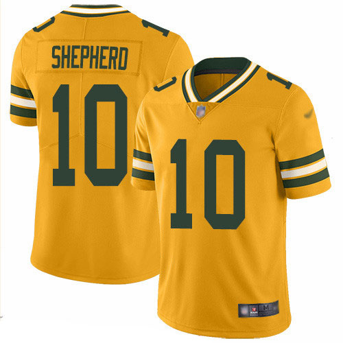 Nike Packers #10 Darrius Shepherd Gold Men's Stitched NFL Limited Inverted Legend Jersey