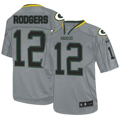 Nike Packers #12 Aaron Rodgers Lights Out Grey Youth Stitched NFL Elite Jersey