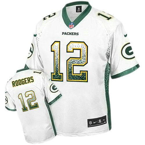 Nike Packers #12 Aaron Rodgers White Youth Stitched NFL Elite Drift Fashion Jersey
