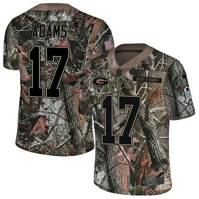 Nike Packers #17 Davante Adams Camo Youth Stitched NFL Limited Rush Realtree Jersey