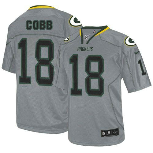 Nike Packers #18 Randall Cobb Lights Out Grey Youth Stitched NFL Elite Jersey