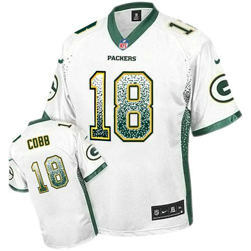 Nike Packers #18 Randall Cobb White Youth Stitched NFL Elite Drift Fashion Jersey