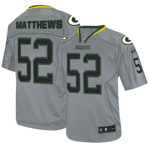 Nike Packers #52 Clay Matthews Lights Out Grey Youth Stitched NFL Elite Jersey