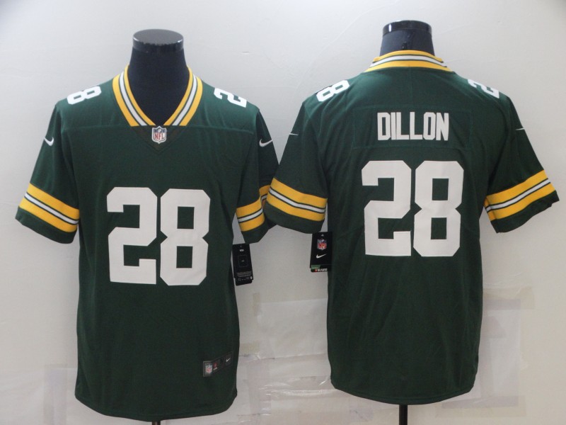 Nike Packers 28 A.J. Dillon Green Vapor Untouchable Limited Jersey