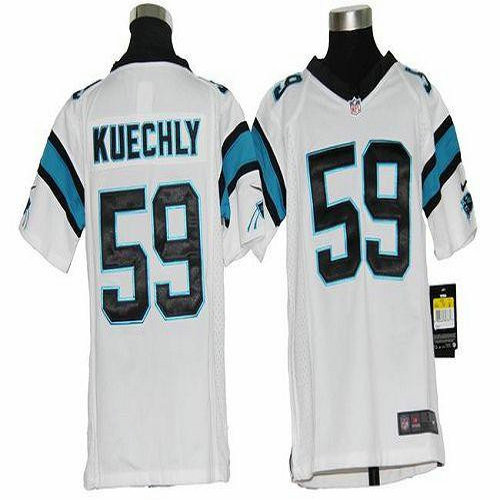 Nike Panthers #59 Luke Kuechly White Youth Stitched NFL Elite Jersey