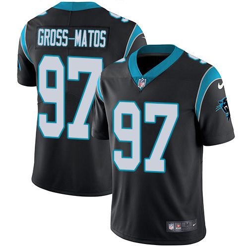 Nike Panthers #97 Yetur Gross-Matos Black Team Color Men's Stitched NFL Vapor Untouchable Limited Jersey