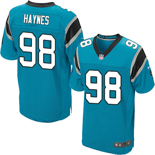 Nike Panthers #98 Marquis Haynes Blue Alternate Men's Stitched NFL Elite Jersey