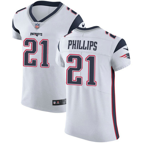 Nike Patriots #21 Adrian Phillips White Men's Stitched NFL New Elite Jersey