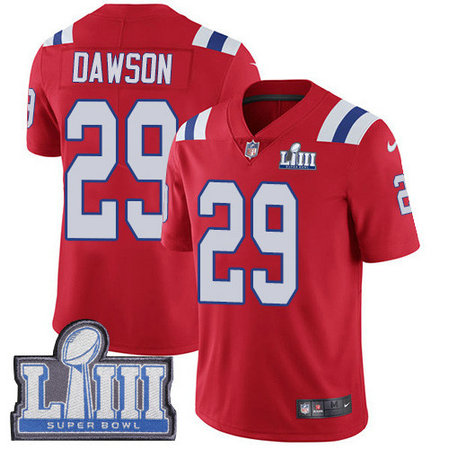 Nike Patriots #29 Duke Dawson Red Alternate Super Bowl LIII Bound Youth Stitched NFL Vapor Untouchable Limited Jersey