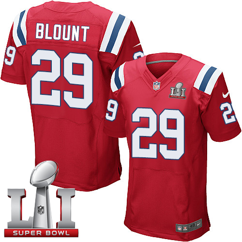 Nike Patriots #29 LeGarrette Blount Red Alternate Super Bowl LI 51 Elite Jersey