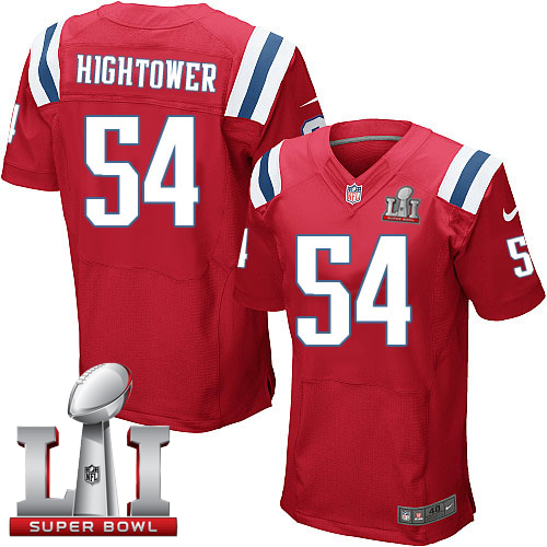 Nike Patriots #54 Dont'a Hightower Red Alternate Super Bowl LI 51 Elite Jersey