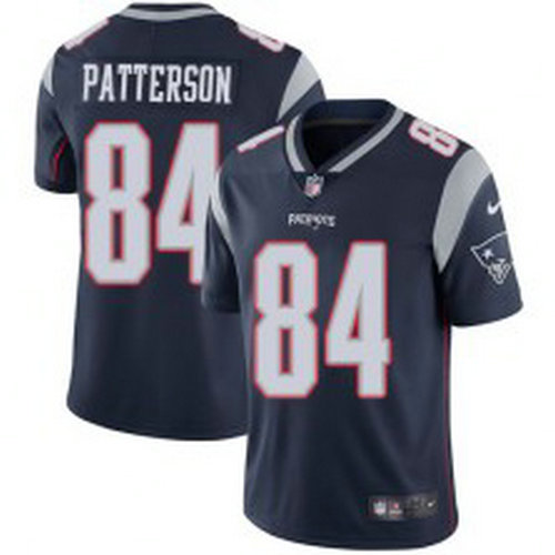 Nike Patriots #84 Patterson Blue Vapor limited Jersey