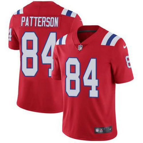 Nike Patriots #84 Patterson Red Vapor limited Jersey