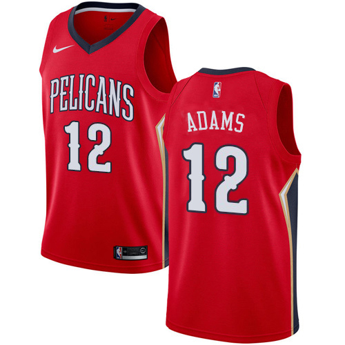Nike Pelicans #12 Steven Adams Red NBA Swingman Statement Edition Jersey