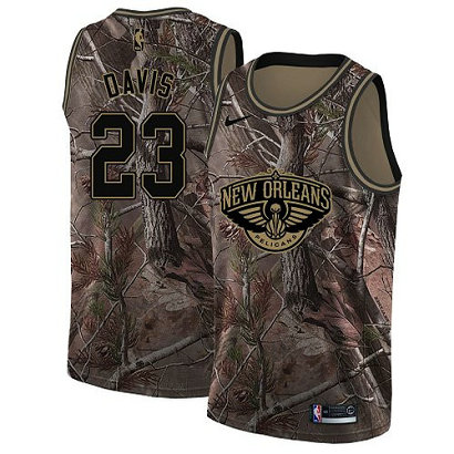 Nike Pelicans #23 Anthony Davis Camo NBA Swingman Realtree Collection Jersey