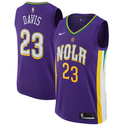 Nike Pelicans #23 Anthony Davis Purple NBA Swingman City Edition Jersey