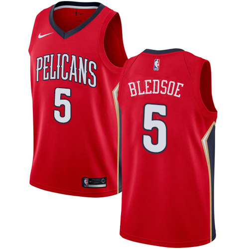 Nike Pelicans #5 Eric Bledsoe Red NBA Swingman Statement Edition Jersey