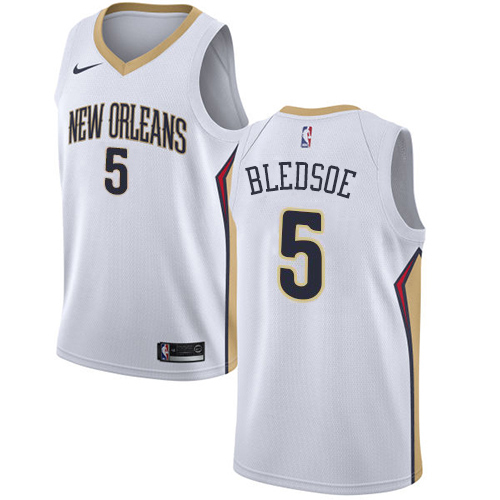 Nike Pelicans #5 Eric Bledsoe White NBA Swingman Association Edition Jersey