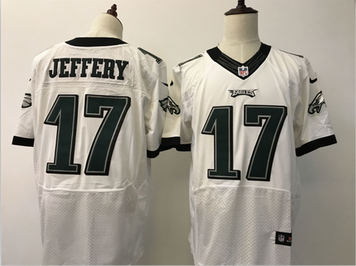 Nike Philadelphia Eagles #17 Alshon Jeffery White Elite Jersey