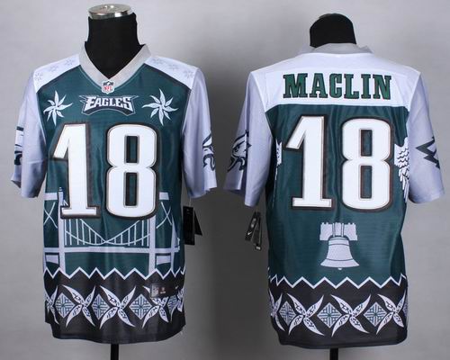 Nike Philadelphia Eagles #18 Jeremy Maclin Noble Fashion elite jerseys