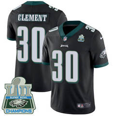 Nike Philadelphia Eagles #30 Corey Clement Black Alternate Super Bowl LII Champions Men's Stitched NFL Vapor Untouchable Limited Jersey