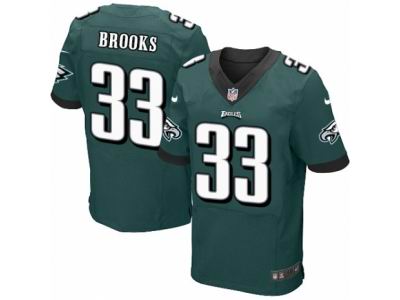 Nike Philadelphia Eagles #33 Ron Brooks Elite Midnight Green Jersey